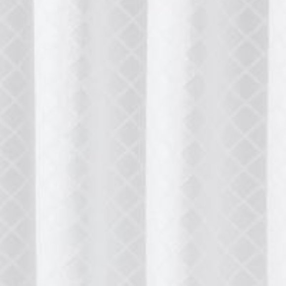 THRESHOLD Dyed Clipped Diamond Shower Curtain White  NEW IN BAG! - Picture 3 of 6